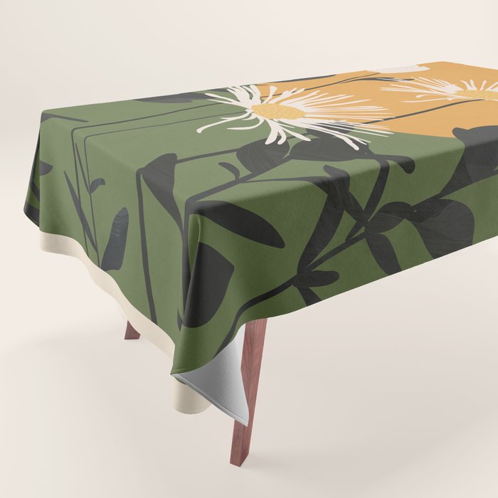 Abstract Florals 3 Tablecloth Gallery Image 1
