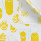 Fresh lemonade fruit drink cartoon pattern Wall Tapestry Gallery Image 3