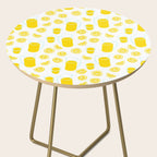 Fresh lemonade fruit drink cartoon pattern Side Table Gallery Image 2