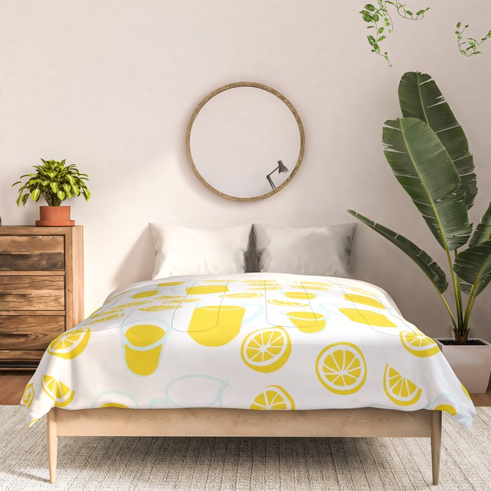 Fresh lemonade fruit drink cartoon pattern Comforter Gallery Image 3