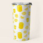 Fresh lemonade fruit drink cartoon pattern Travel Mug Gallery Image 2
