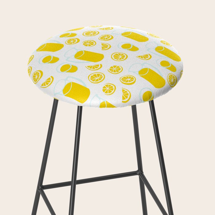 Fresh lemonade fruit drink cartoon pattern Stool Gallery Image 2