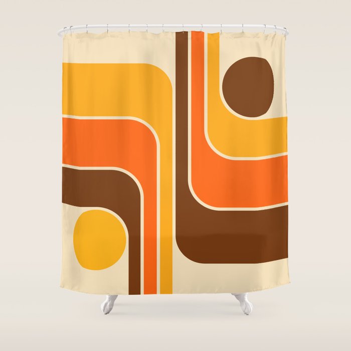 Mid Century Modern Decoration 721 Minimal  Shower Curtain