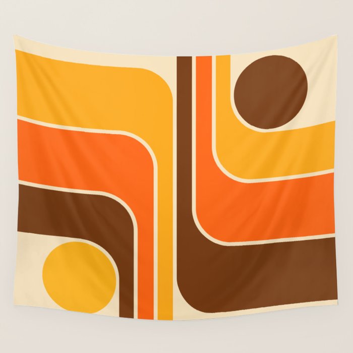 Mid Century Modern Decoration 721 Minimal  Wall Tapestry Gallery Image 4