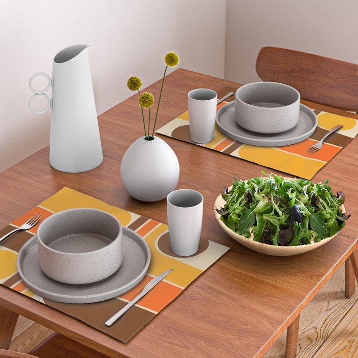 Mid Century Modern Decoration 721 Minimal  Placemat Gallery Image 2