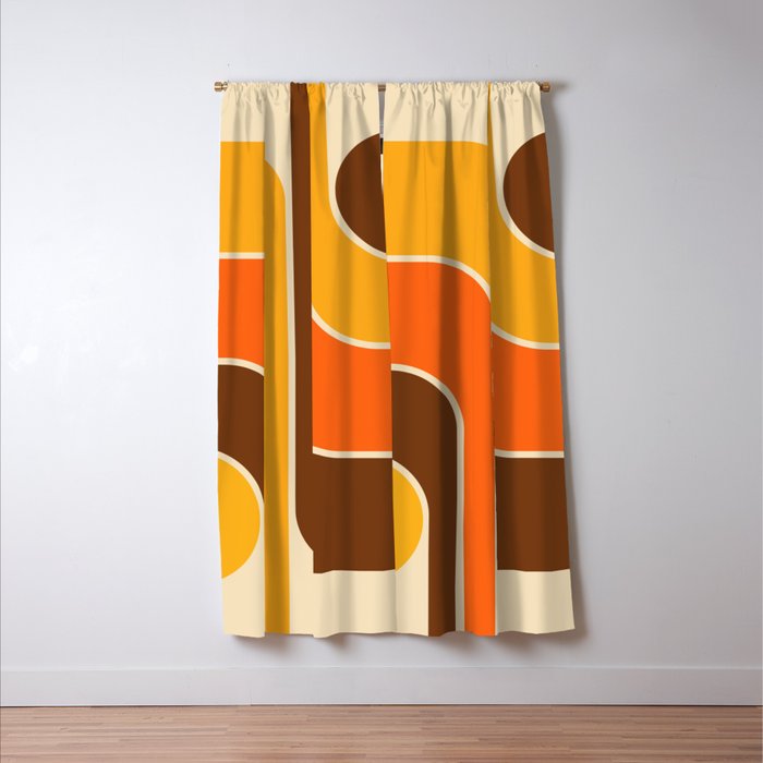 Mid Century Modern Decoration 721 Minimal  Window Curtain Gallery Image 3