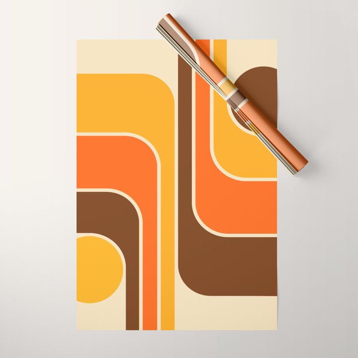 Mid Century Modern Decoration 721 Minimal  Wrapping Paper Gallery Image 1