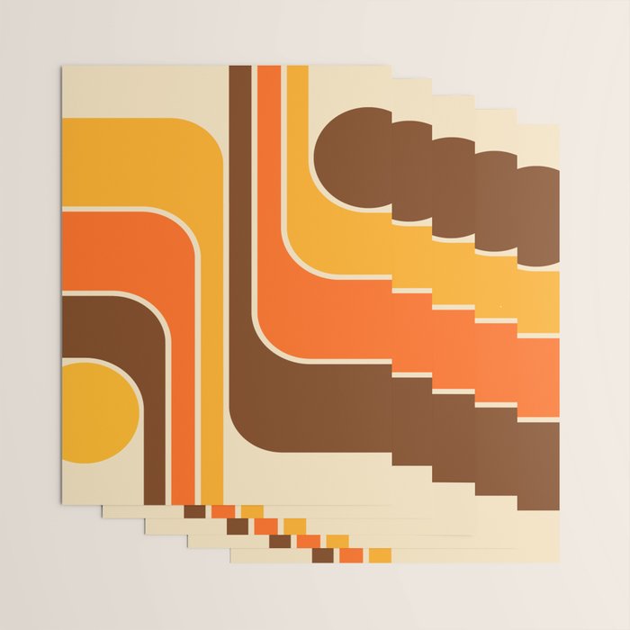 Mid Century Modern Decoration 721 Minimal  Wrapping Paper Gallery Image 3