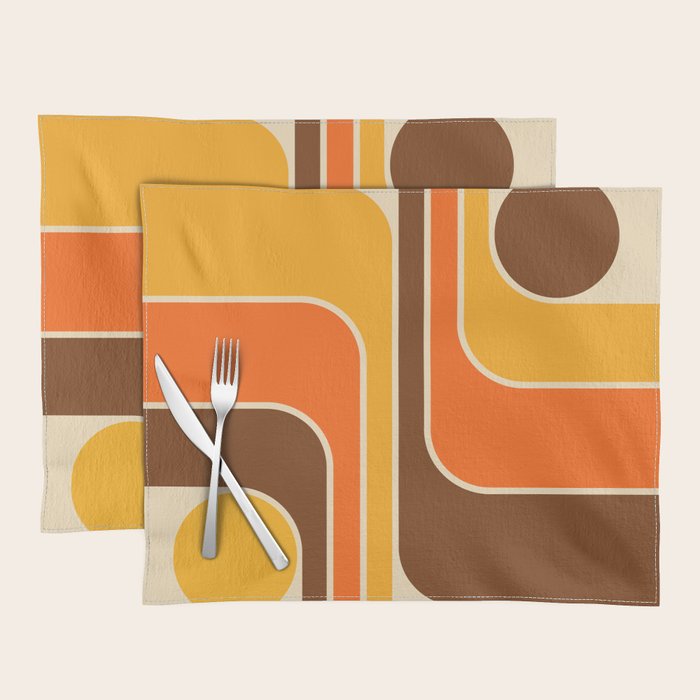 Mid Century Modern Decoration 721 Minimal  Placemat Gallery Image 1