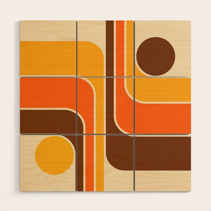 Mid Century Modern Decoration 721 Minimal  Wood Wall Art Gallery Image 1