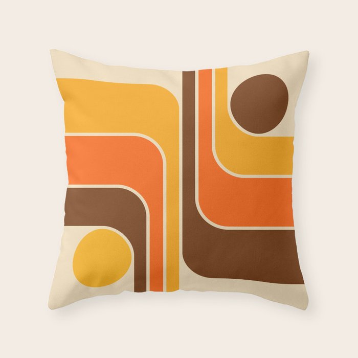Mid Century Modern Decoration 721 Minimal  Throw Pillow Gallery Image 6