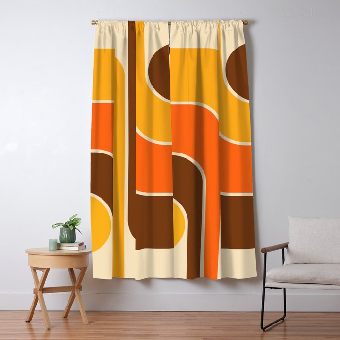 Mid Century Modern Decoration 721 Minimal  Window Curtain Gallery Image 1