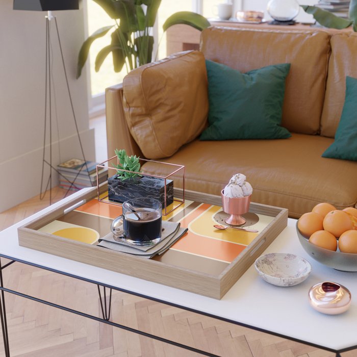 Mid Century Modern Decoration 721 Minimal  Serving Tray Gallery Image 2