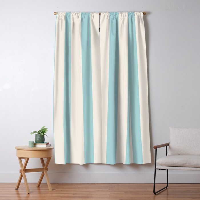 Amalfi Stripes - Amalfi Coast Cocktails Window Curtain