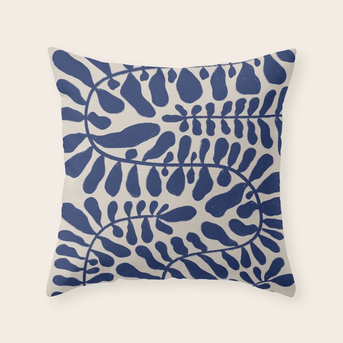 One Hundred-Leaved Plant #7 Throw Pillow Gallery Image 1