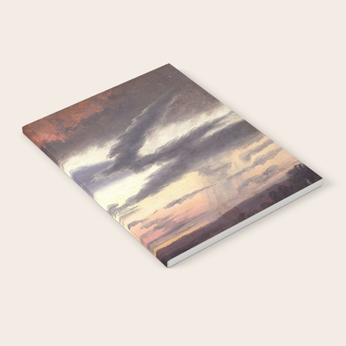 "Cloud Study" by Knud Baade, 1838 Notebook Gallery Image 2
