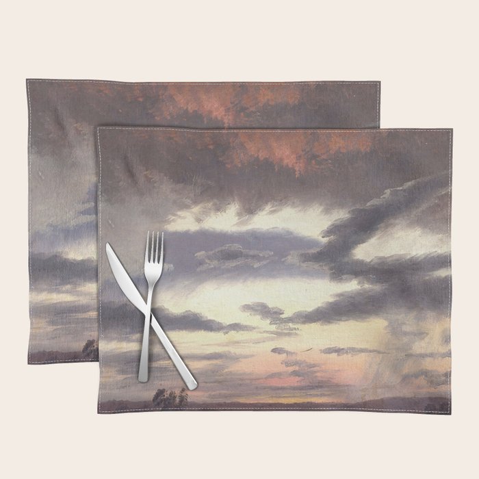 "Cloud Study" by Knud Baade, 1838 Placemat Gallery Image 1