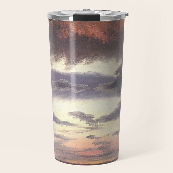 "Cloud Study" by Knud Baade, 1838 Travel Mug Gallery Image 1