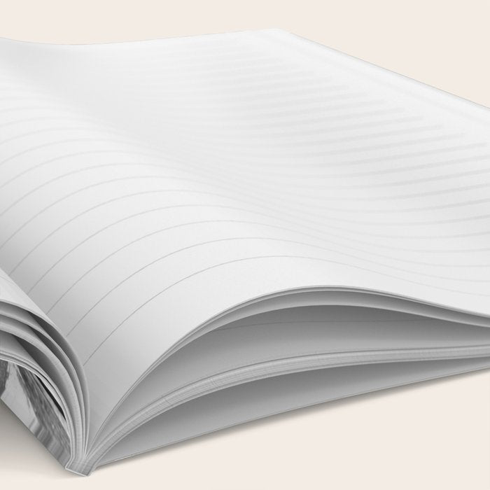 Modern abstract black white hand painted brushstrokes Notebook Gallery Image 2