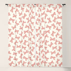 Pink Stripe Bow Ribbon Window Curtain Gallery Image 5