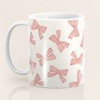 Pink Stripe Bow Ribbon Coffee Mug Gallery Image 3