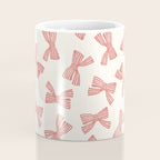 Pink Stripe Bow Ribbon Coffee Mug Gallery Image 4