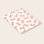 Pink Stripe Bow Ribbon Notebook Gallery Image 2