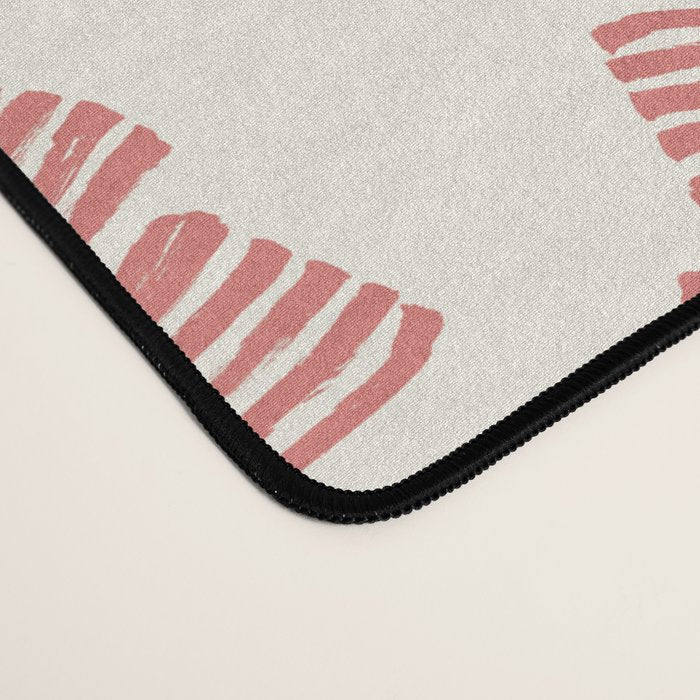 Pink Stripe Bow Ribbon Desk Mat Gallery Image 4