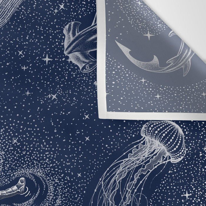 Cosmic Ocean with astronaut Wall Tapestry Gallery Image 3