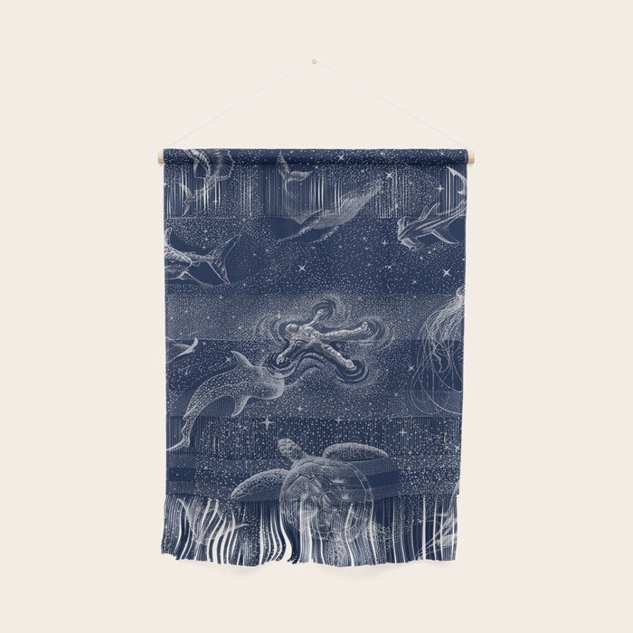Cosmic Ocean with astronaut Wall Hanging Gallery Image 1