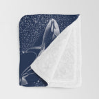 Cosmic Ocean with astronaut Throw Blanket Gallery Image 3