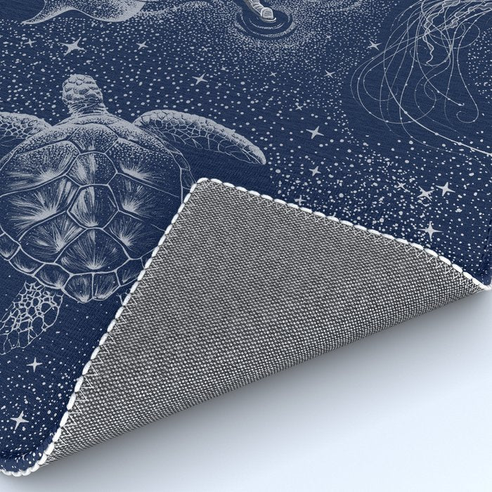 Cosmic Ocean with astronaut Rug Gallery Image 4