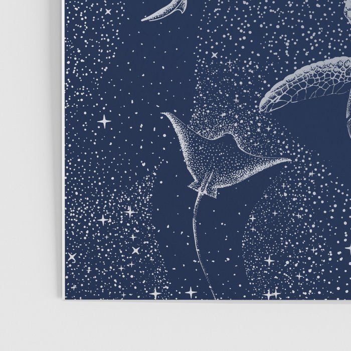 Cosmic Ocean with astronaut Poster Gallery Image 3