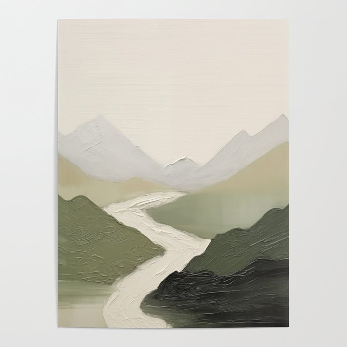 Sage Landscape Painting I Poster Gallery Image 1