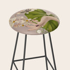 Minimal Collage/ Hand, Plants and Butterflies 8 Stool Gallery Image 2
