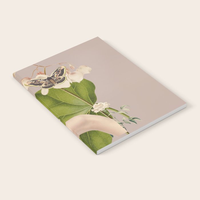 Minimal Collage/ Hand, Plants and Butterflies 8 Notebook Gallery Image 2