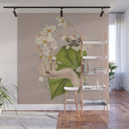 Minimal Collage/ Hand, Plants and Butterflies 8 Wall Mural Gallery Image 1