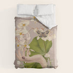 Minimal Collage/ Hand, Plants and Butterflies 8 Duvet Cover Gallery Image 6