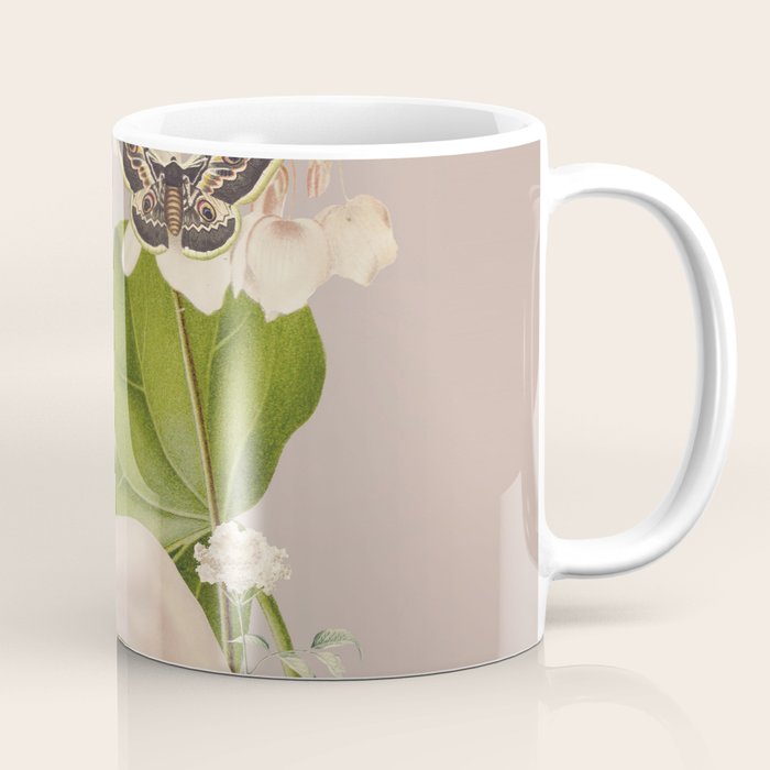 Minimal Collage/ Hand, Plants and Butterflies 8 Coffee Mug Gallery Image 1