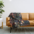 Dark Garden V Throw Blanket Gallery Image 1