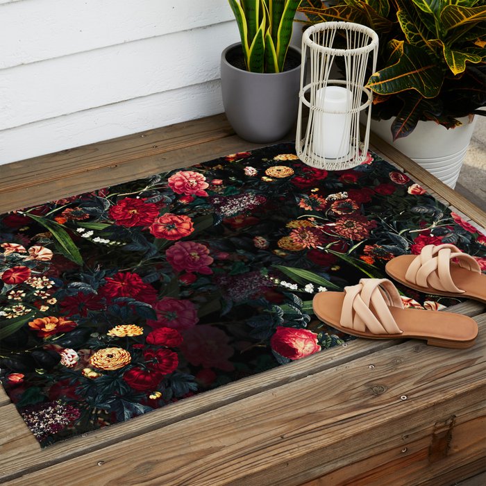 Dark Garden V Outdoor Rug Gallery Image 2