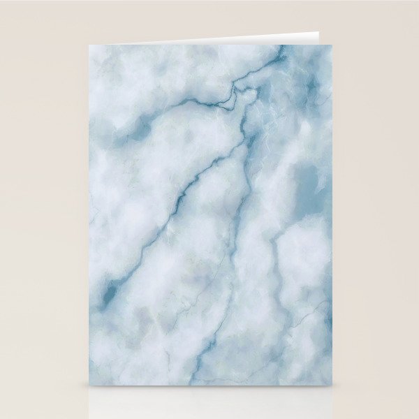 Light blue marble texture Stationery Card Gallery Image 2