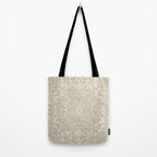 Elegant art deco mandala sacred geometry soft gold Tote Bag Gallery Image 2