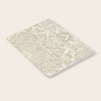 Elegant art deco mandala sacred geometry soft gold Notebook Gallery Image 2