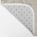 Elegant art deco mandala sacred geometry soft gold Bath Mat Gallery Image 2