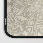 Elegant art deco mandala sacred geometry soft gold Laptop Sleeve Gallery Image 3
