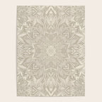 Elegant art deco mandala sacred geometry soft gold Poster Gallery Image 4