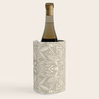Elegant art deco mandala sacred geometry soft gold Wine Chiller Gallery Image 2