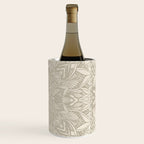 Elegant art deco mandala sacred geometry soft gold Wine Chiller Gallery Image 3