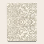Elegant art deco mandala sacred geometry soft gold Notebook Gallery Image 4